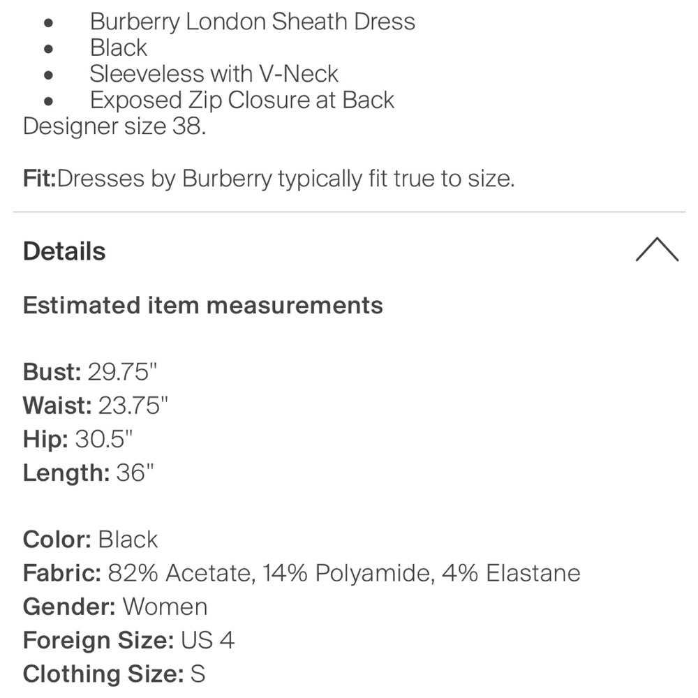 Burberry sheath dress 4 - Picture 4 of 4